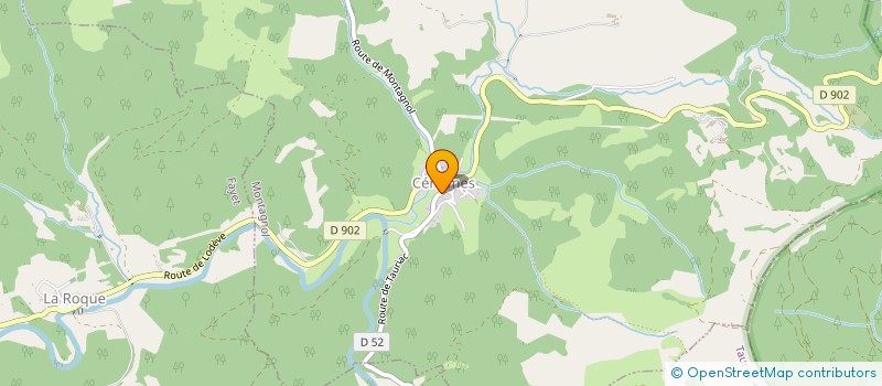 localisation de l'entreprise ASSOCIATION POUR LA MISE EN VALEUR DE LA MINE DE CENOMES  MONTAGNOL