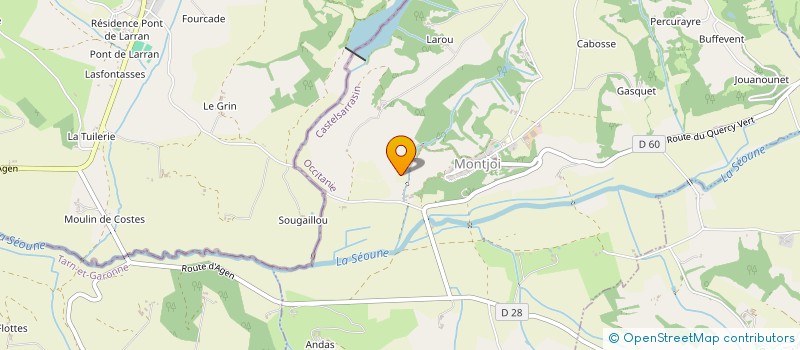localisation de l'entreprise ASSOCIATION POUR LA MISE EN VALEUR DU PATRIMOINE MONTJOVIEN  MONTJOI