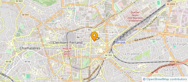 localisation de l'entreprise ASSOCIATION POUR LA MOBILITE ET LA PROMOTION DE L ENSEIGNEMENT INTERNATIONAL  CLERMONT-FERRAND