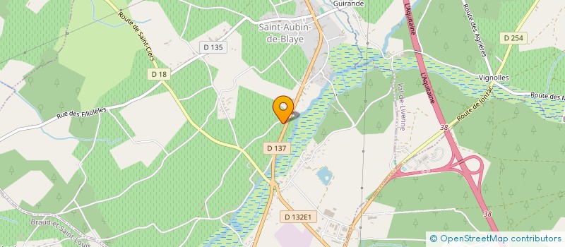 localisation de l'entreprise ASSOCIATION POUR LA MOBILITE RURALE  SAINT-AUBIN-DE-BLAYE