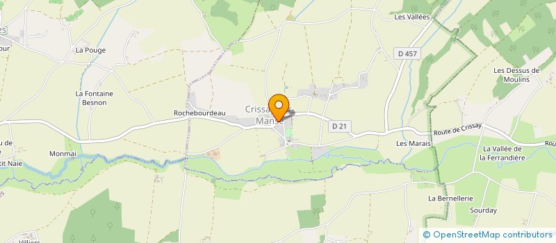 localisation de l'entreprise ASSOCIATION POUR LA MUSIQUE ANCIENNE A CRISSAY SUR MANSE  CRISSAY-SUR-MANSE