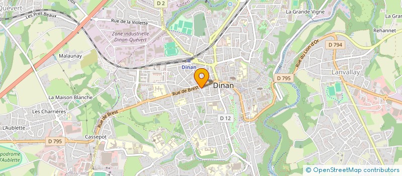 localisation de l'entreprise ASSOCIATION POUR LA MUSIQUE ANCIENNE EN COTES D'ARMOR (A.M.A.C.A.) à DINAN