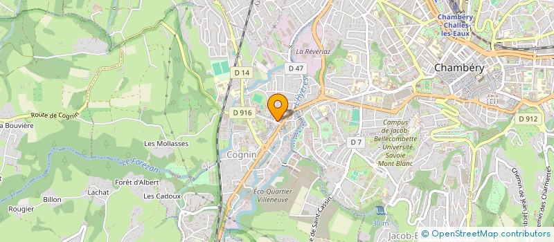 localisation de l'entreprise ASSOCIATION POUR LA MUSIQUE LA DANSE ET LE CHANT TRADITIONNELS  COGNIN