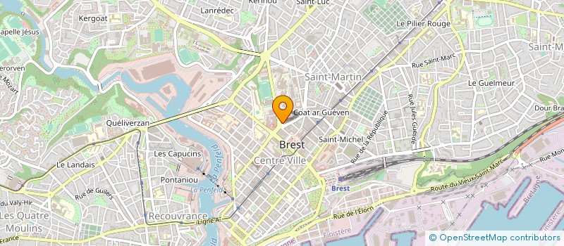 localisation de l'entreprise ASSOCIATION POUR LA NEURO IMMUNO DERMATOLOGIE à BREST