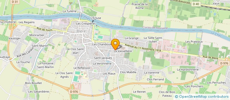 localisation de l'entreprise ASSOCIATION POUR LA PECHE ET LA PROTECTION DU MILIEU AQUATIQUE DE BLERE LA CROIX ET DES COMMUNES ENVIRONNANTES à BLERE