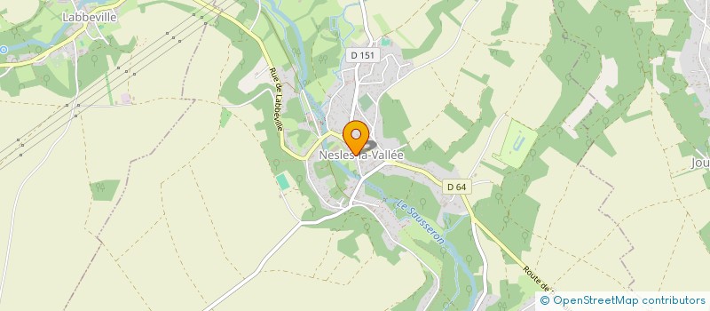 localisation de l'entreprise ASSOCIATION POUR LA PECHE ET LA PROTECTION DU MILIEU AQUATIQUE LA TRUITE DU SAUSSERON  NESLES-LA-VALLEE