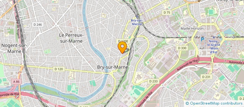 localisation de l'entreprise ASSOCIATION POUR LA PEDIATRIE ET LA PREVENTION (A2P)  BRY-SUR-MARNE