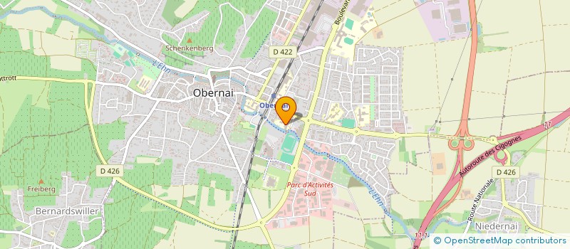 localisation de l'entreprise ASSOCIATION POUR LA PRATIQUE DU TIR OBERNAI (APTO)  OBERNAI