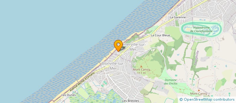 localisation de l'entreprise ASSOCIATION POUR LA PRESERVATION DE L ENVIRONNEMENT DU LITTORAL DE BENERVILLE OUEST  BENERVILLE-SUR-MER