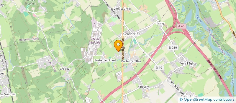 localisation de l'entreprise ASSOCIATION POUR LA PRESERVATION DU BIEN-ETRE HUMAIN ET ANIMAL  SCIENTRIER