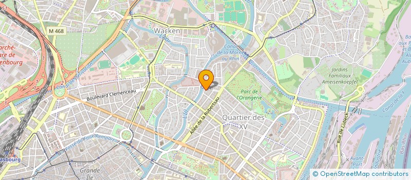 localisation de l'entreprise ASSOCIATION POUR LA PRESERVATION DU CIMETIERE ISRAELITE DE ROSENWILLER à STRASBOURG