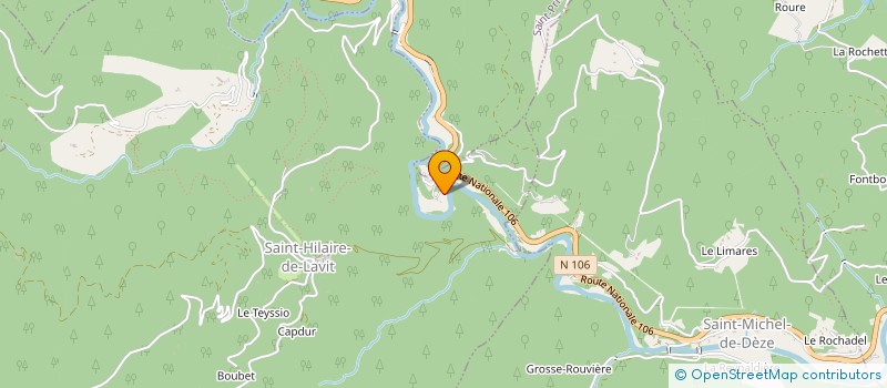 localisation de l'entreprise ASSOCIATION POUR LA PRESERVATION DU PATRIMOINE DE COUDOULOUS  LE COLLET-DE-DEZE