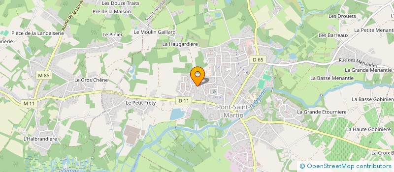 localisation de l'entreprise ASSOCIATION POUR LA PRESERVATION DU PATRIMOINE NATUREL  PONT-SAINT-MARTIN