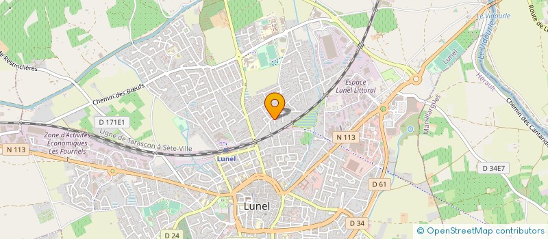 localisation de l'entreprise ASSOCIATION POUR LA PREVENTION DES INONDATIONS A LUNEL à LUNEL
