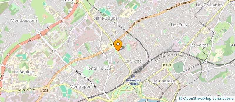 localisation de l'entreprise ASSOCIATION POUR LA PREVENTION EN MEDECINE GENERALE  BESANCON