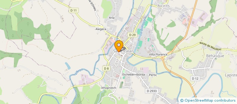 localisation de l'entreprise ASSOCIATION POUR LA PREVENTION ET L'EDUCATION A LA SECURITE ROUTIERE PAYS BASQUE BEARN  SAINT-PALAIS