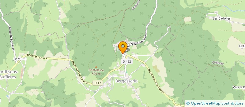 localisation de l'entreprise ASSOCIATION POUR LA PREVENTION POUR L'ENFANCE ET L'ADOLESCENCE EN VAL DE SAONE  BERGESSERIN