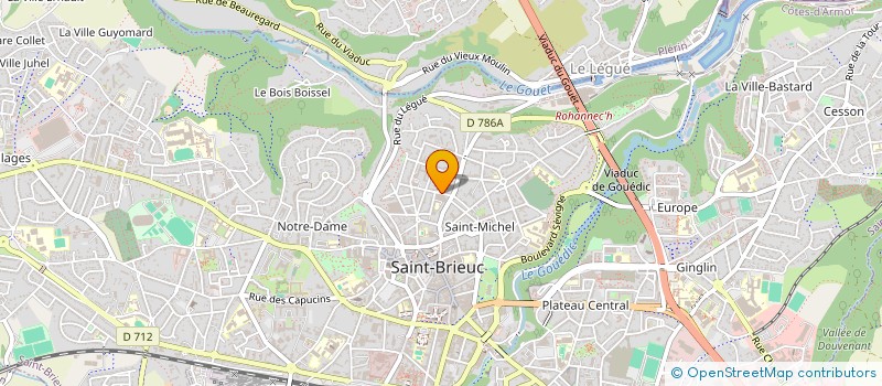 localisation de l'entreprise ASSOCIATION POUR LA PRODUCTION ET L ANIMATION MUSICALE EN BRETAGNE à SAINT-BRIEUC