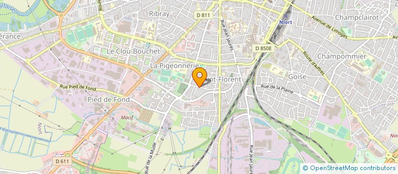 localisation de l'entreprise ASSOCIATION POUR LA PROMOTION D'ACTIONS EN FAVEUR DES PERSONNES HANDICAPEES OU EN DIFFICULTES  NIORT