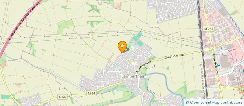 localisation de l'entreprise ASSOCIATION POUR LA PROMOTION DE L'ALSACE, LORRAINE, CHAMPAGNE ARDENNE APALCA  LAMPERTHEIM