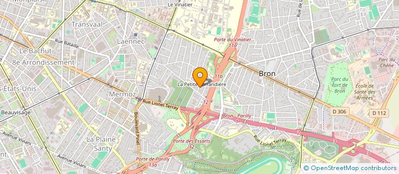 localisation de l'entreprise ASSOCIATION POUR LA PROMOTION DE L'ART à BRON