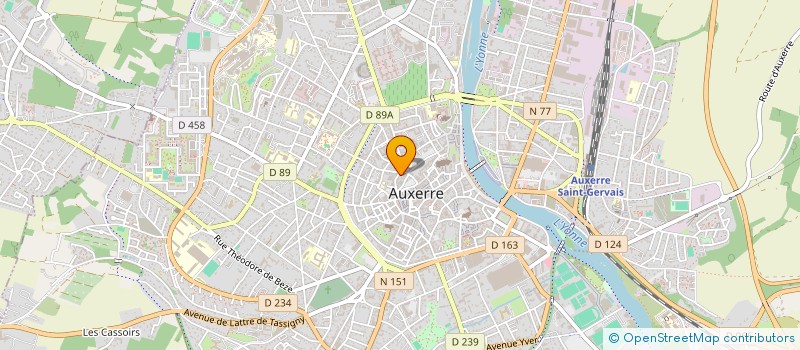 localisation de l'entreprise ASSOCIATION POUR LA PROMOTION DE L'ART CONTEMPORAIN à AUXERRE