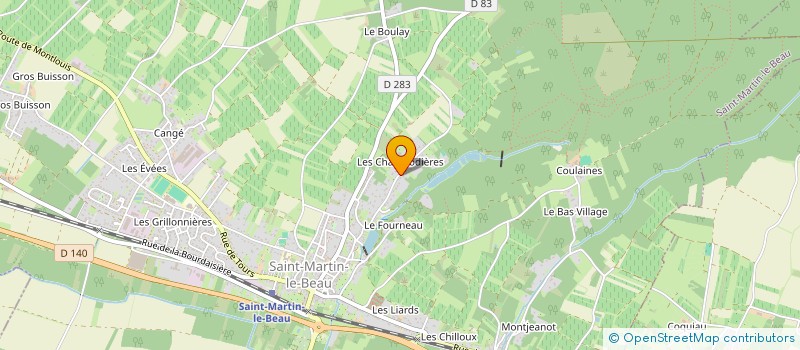 localisation de l'entreprise ASSOCIATION POUR LA PROMOTION DE L'ART TEXTILE (A.P.A.T.)  SAINT-MARTIN-LE-BEAU