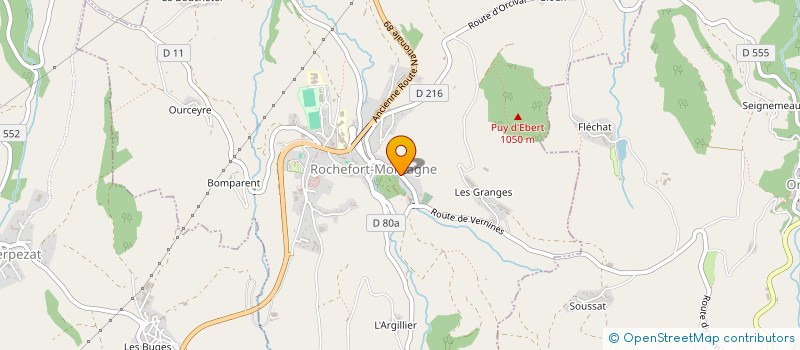 localisation de l'entreprise ASSOCIATION POUR LA PROMOTION DE L'ECOLE DE ROCHEFORT MONTAGNE (APPERM)  ROCHEFORT-MONTAGNE