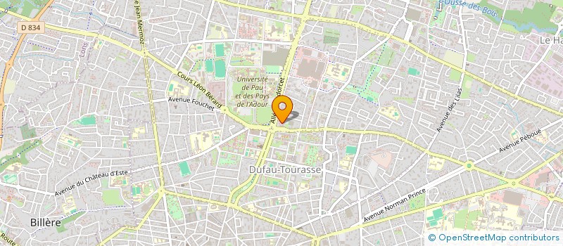 localisation de l'entreprise ASSOCIATION POUR LA PROMOTION DE L'ELEVAGE ET DE SES METIERS (APEM) à PAU