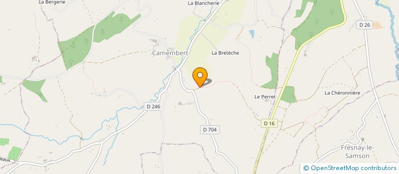 localisation de l'entreprise ASSOCIATION POUR LA PROMOTION DE LA GASTRONOMIE DANS L'AVIATION LEGERE à CAMEMBERT
