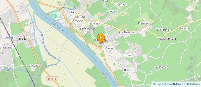 localisation de l'entreprise ASSOCIATION POUR LA PROMOTION DE LA GESTALT THERAPIE  CADILLAC-SUR-GARONNE