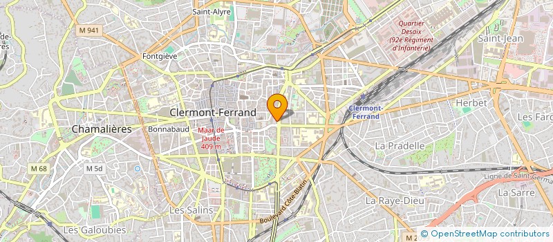 localisation de l'entreprise ASSOCIATION POUR LA PROMOTION DE LA GESTION DURABLE DES SITES NATURELS HABITES  CLERMONT-FERRAND