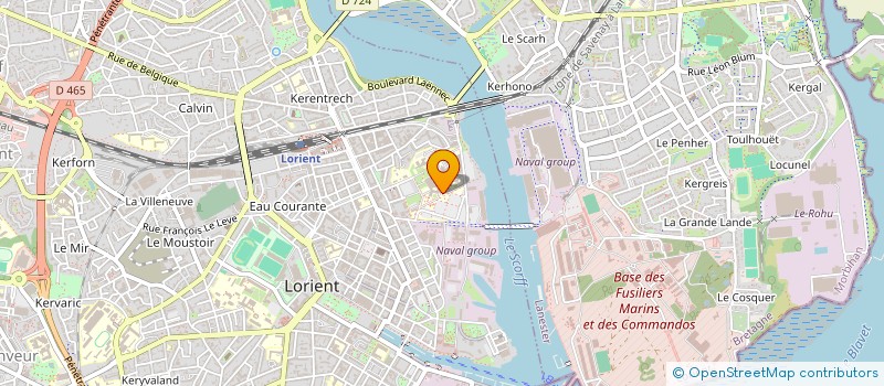 localisation de l'entreprise ASSOCIATION POUR LA PROMOTION DE LA GYNECOLOGIE-OBSTETRIQUE LORIENTAISE  LORIENT