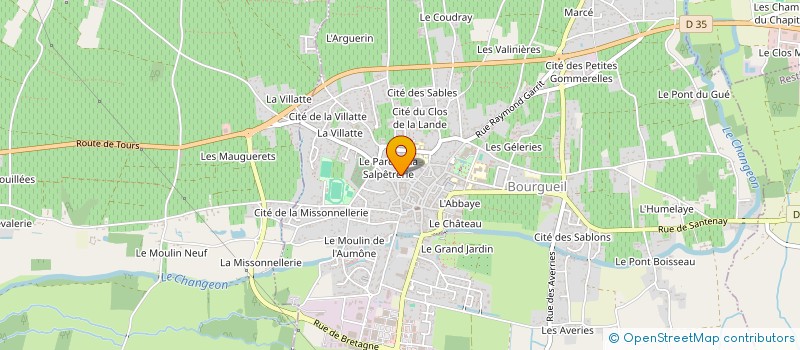 localisation de l'entreprise ASSOCIATION POUR LA PROMOTION DE LA MARQUETERIE DE CREATION à BOURGUEIL