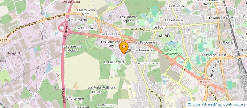 localisation de l'entreprise ASSOCIATION POUR LA PROMOTION DE LA MEDECINE DU BASKETBALL ET L'ORGANISATION DES JOURNEES MEDICALES FEDERALES ET NATIONA à SARAN