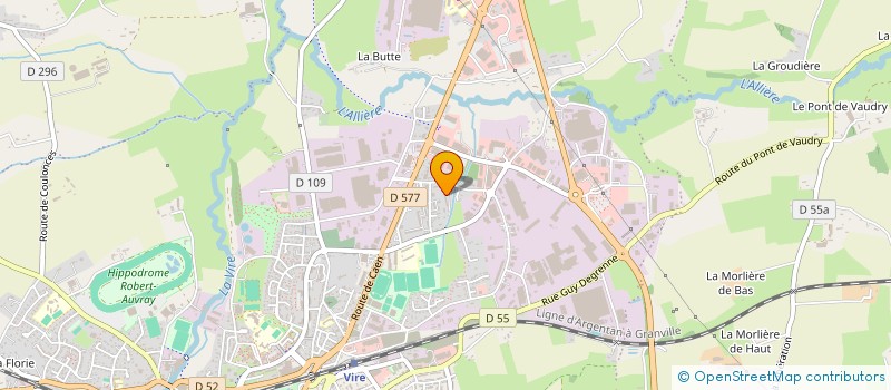 localisation de l'entreprise ASSOCIATION POUR LA PROMOTION DE LA METHANISATION COLLECTIVE SUR LE VIROIS  VIRE-NORMANDIE