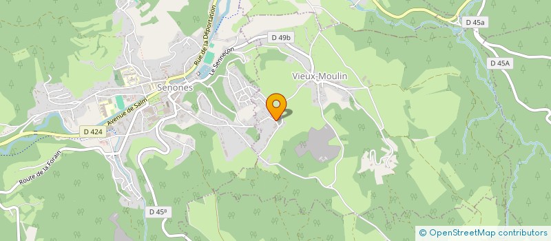 localisation de l'entreprise ASSOCIATION POUR LA PROMOTION DE LA MUSIQUE A SENONES  VIEUX-MOULIN