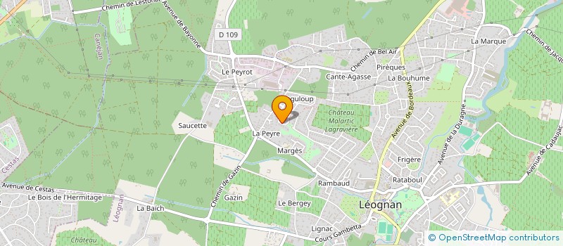 localisation de l'entreprise ASSOCIATION POUR LA PROMOTION DE LA NATATION ET L'ENSEIGNEMENT DU SAUVETAGE  LEOGNAN