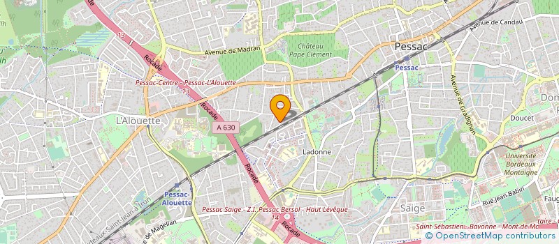 localisation de l'entreprise ASSOCIATION POUR LA PROMOTION DE LA PRATIQUE INSTRUMENTALE  PESSAC