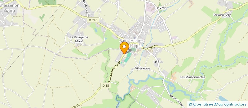 localisation de l'entreprise ASSOCIATION POUR LA PROMOTION DE LA PRATIQUE INSTRUMENTALE - CLASSE ORCHESTRE DU COLLEGE JOLIOT-CURIE DE SAINT HILAIRE D  SAINT-HILAIRE-DES-LOGES