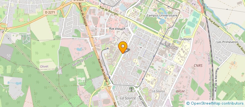 localisation de l'entreprise ASSOCIATION POUR LA PROMOTION DE LA RECHERCHE EN MALADIES INFECTIEUSES ET TROPICALES DANS LE LOIRET  ORLEANS