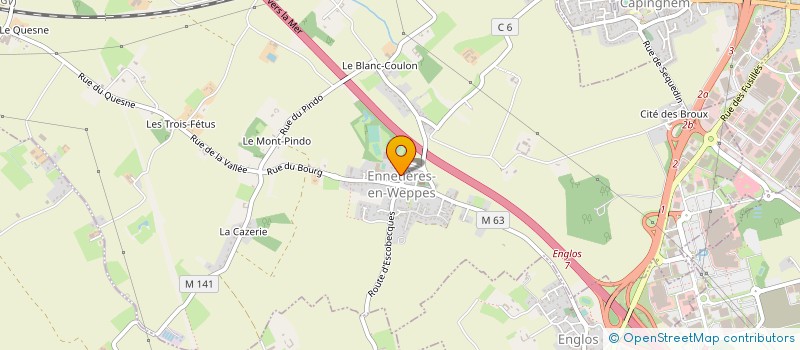 localisation de l'entreprise ASSOCIATION POUR LA PROMOTION DE LA RECHERCHE ET DE LA FORMA  ENNETIERES-EN-WEPPES