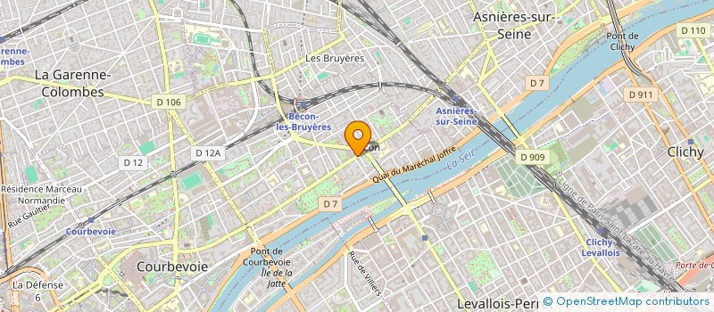 localisation de l'entreprise ASSOCIATION POUR LA PROMOTION DE LA SANTE MEDICO-DENTAIRE DU 92 à COURBEVOIE