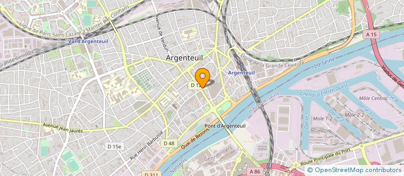 localisation de l'entreprise ASSOCIATION POUR LA PROMOTION DE SOINS MEDICO-DENTAIRES  ARGENTEUIL