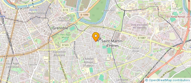 localisation de l'entreprise ASSOCIATION POUR LA PROMOTION DES ACTIVITES CULTURELLES EN ETUDES ANCIENNES (APACEA)  SAINT-MARTIN-D'HERES