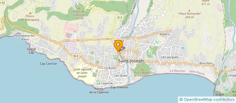 localisation de l'entreprise ASSOCIATION POUR LA PROMOTION DES ARTISTES DU GRAND SUD à SAINT-JOSEPH