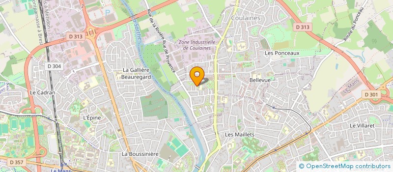 localisation de l'entreprise ASSOCIATION POUR LA PROMOTION DES ARTS ET DE LA CULTURE HUMANISTE A L'ECOLE à COULAINES