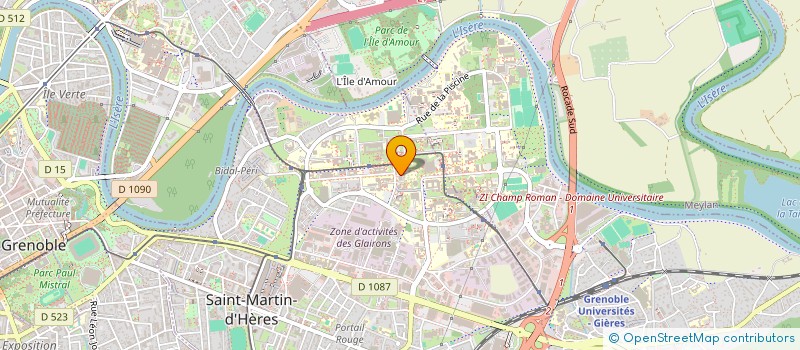 localisation de l'entreprise ASSOCIATION POUR LA PROMOTION DES ETUDES DE SAGE-FEMME  SAINT-MARTIN-D'HERES