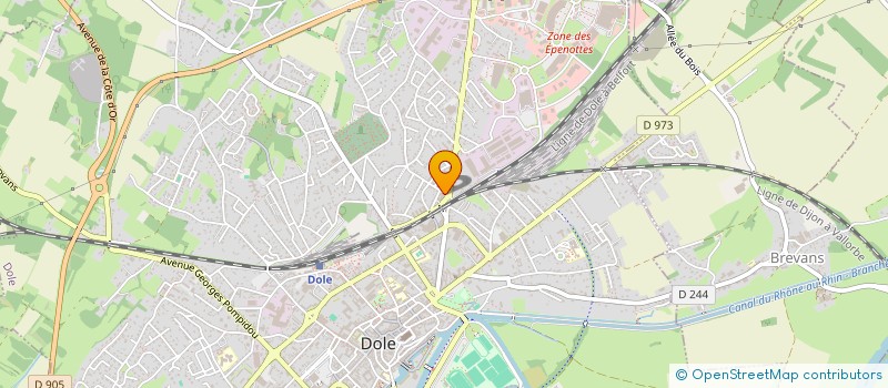 localisation de l'entreprise ASSOCIATION POUR LA PROMOTION DES METIERS D'ART ET D'ARTISANAT à DOLE