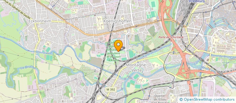 localisation de l'entreprise ASSOCIATION POUR LA PROMOTION DES METIERS DE L'ANIMATION ET DU SPORT GRAND EST à STRASBOURG